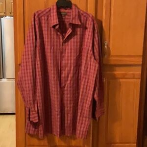 EUC Ermenegildo ZEGNA  men’s Italian dress shirt size XL tall